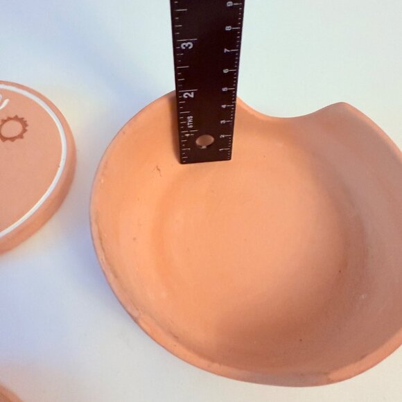 Terracotta Kokopelli Coaster Set With Holder Handcrafted Southwest Design Cork B - Picture 13 of 15